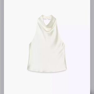 Zara satin effect halter top 2069/399/712